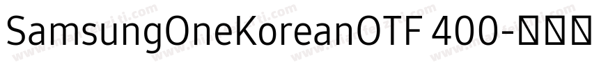 SamsungOneKoreanOTF 400字体转换